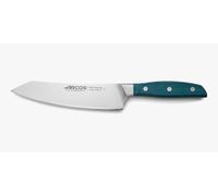 Arcos Cuchillo Santoku Acero Inoxidable Forjado con Balanceo, Mango Micarta y BorSeda Especial y Hoja Plateada 190 mm. Impresiona yorprencon Cada Corte. Serie Brooklyn. Color Azul.