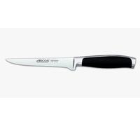 Arcos Cuchillo tallado Acero Inoxidable. Cuchillo carnicero doble afilado para deshuesar. Mango ergonómico polioximetileno y Hoja 145 mm. Serie Kyoto. Color negro.