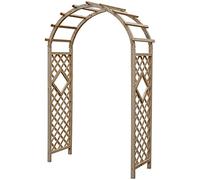 Arcos de jardín de madera resistentes a la intemperie para plantas trepadoras al aire libre, enrejado decorativo, 120 x 215 cm, 140 x 225 cm, perfecto para cenador y decoración de jardín