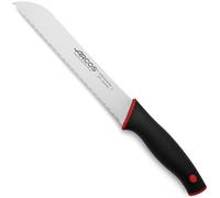 ARCOS Duo Rojo - Cuchillo Panero (200 mm) - Hoja de Acero Inoxidable Nitrum® - Mango de Polipropileno (PP) - 147722