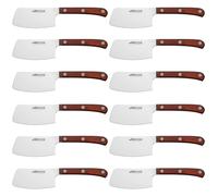 ARCOS Forest - Cuchillo Chuletero / Macheta (90 mm) - Acero Inoxidable Nitrum® - Mango de Madera Comprimida - PACK 12