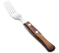ARCOS Forest - Tenedor Churrasco / Chuletero (90 / 206 mm) - Acero Inoxidable 18/10 - Mango de Madera de Haya - 372600