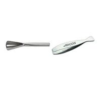 Arcos Gadgets Profesionales, Escamador De Pescado, Acero Inoxidable 260 Mm, Color Gris + 605 Pinza Para Pescado, Acero Inoxidable, 110 Mm