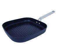 Arcos Grill Antiadherente 28x28 cm - Aluminio Forjado, Full Induction, Mango Acero Inoxidable Efecto Frío, Ahorro Energético, Apta Lavavajillas, Serie Samoa