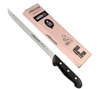 Arcos jamonero Profesional | Cuchillo jamonero jamonero Inoxidable Nitrum | Mango Negro | Cuchillo Jamon iberico | Serie Maitre| Hoja Flexible y Filo Liso | 275 mm | Acero Inoxidable NITRUM