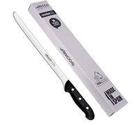 Arcos jamonero Profesional | Cuchillo jamonero jamonero Inoxidable Nitrum | Mango Negro | Cuchillo Jamon iberico | Serie Maitre| Hoja Flexible y Filo Liso | 275 mm | Acero Inoxidable NITRUM