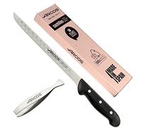 Arcos jamonero Profesional | Cuchillo jamonero jamonero Inoxidable Nitrum | Mango Negro | Cuchillo Jamon iberico | Serie Maitre| Hoja Flexible y Filo Liso | 275 mm | Acero Inoxidable NITRUM