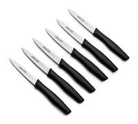 Arcos Juego 6 Cuchillos Mondadores Nova 189100 Acero Inoxidable Nitrum 100mm Polipropileno Negro