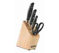 Arcos Juego de Cuchillos Manhattan 4 Piezas – Acero Inoxidable Nitrum, Mango POM Negro con tijeras