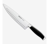 Arcos Cuchillo Chef Acero Inoxidable. Cuchillo cocina profesional doble afilado para cortar alimentos. Mango ergonómico polioximetileno y Hoja 210 mm. Serie Kyoto. Color negro. Black