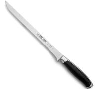 ARCOS Kyoto - Cuchillo Jamonero Flexible Alveolado (250 mm) - Acero Inoxidable Forjado Nitrum® - Mango de Polioximetileno