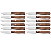 Arcos Latina Cuchillo Mondador Acero Inoxidable Nitrum 65 mm Caja 12 Uds | 12 unidades. Mango de madera comprimida. Serie Latina. Color marrón.