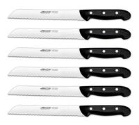 ARCOS Maitre - Cuchillo Panero (210 mm) - Hoja de Acero Inoxidable Nitrum® - Mango Negro de Polipropileno (PP) - 151400 - PACK 6