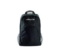 ARCOS Mochila para 9 Cuchillos de Cocina en Poliéster y PVC. Bolsa Portacuchillos Profesional para Almacenar y Transportar Utensilios de Cocina. 330 x 480 x 185 Mm. Color Negro