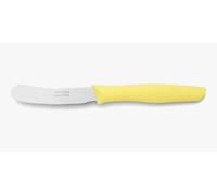 Arcos Nova - Cuchillo Mantequilla - Acero Inoxidable de 70 mm - Mango Polipropileno Amarillo