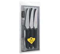 ARCOS Nova - Set de 6 Cuchillos Chuleteros (110 mm) - Hoja Dentada de Acero Inoxidable Nitrum® - Mango de Polipropileno (PP)