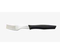 Arcos Nova - Tenedor de Mesa de Acero Inoxidable NITRUM - 195 mm - Mango Ergonómico de Polipropileno Negro - Durabilidad y Corte Mejorados