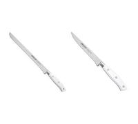 Arcos Riviera Blanc Cuchillo jamonero flexible, 250 mm (estuche) + Riviera Blanc Cuchillo deshuesador, 130 mm (estuche)