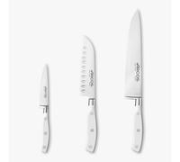 Arcos Juego de cuchillos forjados 3 piezas Riviera Blanc – Acero inoxidable, mango POM ergonómico