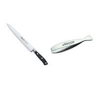 Arcos Riviera Cuchillo, Acero, Negro, 200 Mm + 605 Pinza Para Pescado, Acero Inoxidable, 110 Mm