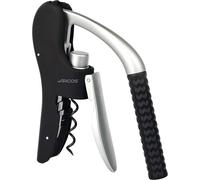 Arcos Sacacorchos 604700 – Manual ABS, aleación de zinc, cortacápsulas – Plata/Negro