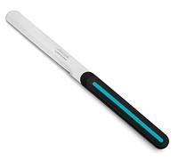 Arcos Serie B-LINE Cuchillos de Mesa - Caja 36 uds Cuchillo Mesa - Hoja Serrada de Acero Inoxidable NITRUM de 100 mm - Mango Polipropileno Color negro y azul (36 UDS)