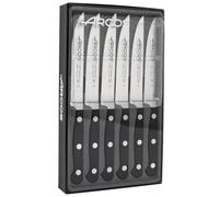 Arcos Serie Clasica - Juego de Cuchillos Chuleteros (6 piezas) - Acero Inoxidable Forjado NITRUM - Mango POM - Color Negro