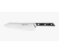Arcos Serie Eclipse - Cuchillo de Chef - Hoja de Acero Inoxidable Forjado con Filo Seda Plus de 200 mm - Pulido Brillo Especial - Mango Acrílico - Color Negro