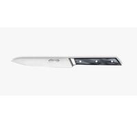 Arcos Serie Eclipse - Cuchillo para Verduras - Hoja de Acero Inoxidable Forjado con Filo Seda Plus de 130 mm - Pulido Brillo Especial - Mango Acrílico - Color Negro