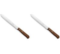 Arcos Serie Latina, Cuchillo Panadero, Hoja serrada de 170mm, Mango Madera (Paquete de 2)