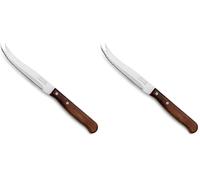 Arcos Serie Latina, Cuchillo para Queso, Hoja serrada de 105 mm, Mango Madera (Paquete de 2)