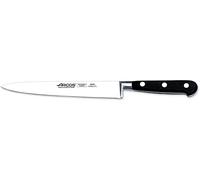 Arcos Serie Lyon - Cuchillo de Lenguado | Cuchillo Hoja de Acero Inoxidable Forjado NITRUM de 170 mm - Mango de Polioximetileno (POM) - Color Negro