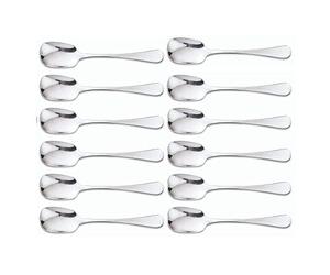 Arcos Serie Madrid Caja 12 uds Cuchara de Helado Cuchara de postre, Monoblock de una pieza en Acero Inoxidable 18/10 y 150 mm, Color Plata (12 uds)