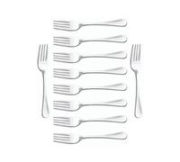 Arcos Serie Madrid Caja 12 uds Tenedor de postre, Monoblock de una pieza en Acero Inoxidable 18/10 y 150 mm, Color Plata (12 uds)