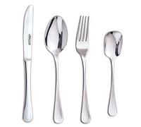 Arcos Serie Madrid - Cubertería de 16 piezas en Caja de Regalo (4 Cuchillos + 8 Cucharas + 4 Tenedores) - Monoblock de una pieza en Acero Inoxidable - Color Plata
