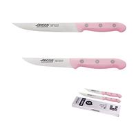 Arcos serie Maitre - juego de Cuchillos, 2 Pza, Cuchillo Cocina Profesional 150mm + Cuchillo universal 100mm, Acero Inoxidable, Rosa, Eco