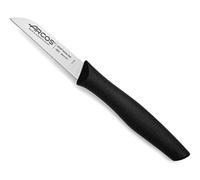Arcos Serie Nova - Cuchillo Mondador - Hoja de Acero Inoxidable de 80 mm - Mango de Polipropileno Color Negro