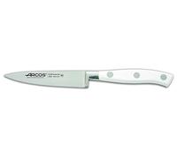 Arcos Serie Riviera Blanc - Cuchillo Mondador - Hoja de Acero Inoxidable Forjado NITRUM 100 mm - Mango de Polioximetileno (POM) Color Blanco