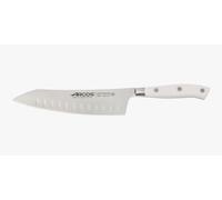 Arcos cuchillo rocking santoku de la serie riviera blanc, hoja de acer