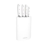 Arcos Serie Riviera Blanc - Juego de Cuchillos de 4 piezas en Caja de Regalo (4 Cuchillos de Cocina) - Hoja de Acero Inoxidable Forjado NITRUM - Mango de Polioximetileno (POM) - Bloque color Blanco