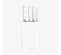 Arcos Serie Riviera Blanc - Juego de Cuchillos de 4 piezas en Caja de Regalo (4 Cuchillos de Cocina) - Hoja de Acero Inoxidable Forjado NITRUM - Mango de Polioximetileno (POM) - Bloque color Blanco