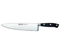 Arcos Serie Riviera - Cuchillo Cocinero - Hoja de Acero Inoxidable Forjado NITRUM 200 mm - Mango de Polyoxymethylene (POM) Color Negro