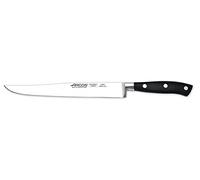 Arcos Serie Riviera - Cuchillo de Cocinero - Hoja de Acero Forjado Inoxidable Nitrum de 200 mm - Mango de Polioximetileno (Pom) Color Negro