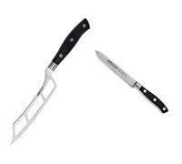 Arcos Serie Riviera, Cuchillo para Queso, Hoja de Acero Inoxidable Forjado Nitrum 145 mm + Serie Riviera, Cuchillo Tomatero, Hoja de Acero Inoxidable Forjado Nitrum 130 mm