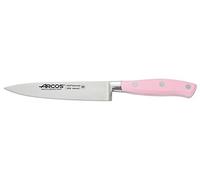 Arcos Serie Riviera Rose, Cuchillo Cocinero, Hoja de Acero Inoxidable Forjado Nitrum 150 mm, Mango de Polioximetileno, POM Color Rosa