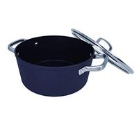 Arcos Serie Samoa | Cacerola Antiadherente 24 cm y 4,3 L | Aluminio Forjado | Apta cualquier cocina | Asas Acero Inoxidable Efecto Frio | Sistema ahorro energético | Apta lavavajillas | Color Negro