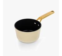Arcos Serie Samoa Iconic | Cazo Antiadherente Cerámico 16 cm y 1,5 L | Aluminio Forjado | Apta cualquier cocina | Mango Acero Inoxidable | Color Beige | LIBRE DE (PFOA / PTFE / PFOS)