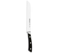 Arcos Serie Terranova - Cuchillo para Pan Panero - Hoja de Acero Inoxidable Forjado NITRUM 200 mm - Mango de Polioximetileno (POM) color negro