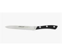 Arcos Cuchillo Tomatero de Acero Inoxidable Forjado Nitrum, Hoja 130 mm, Mango POM Anticorrosión, Serie Terranova para Cocina Profesional