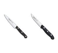 Arcos Serie Universal, Cuchillo Cocinero, Hoja De Acero Inoxidable Nitrum 120 Mm + Maitre, Cuchillo Verduras, Acero Inoxidable Nitrum 100 Mm, Mango Polipropileno Negro